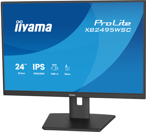iiyama ProLite XB2495WSC-B1 computer monitor 61,2 cm (24.1") 1920 x 1200 Pixels WUXGA LED Zwart