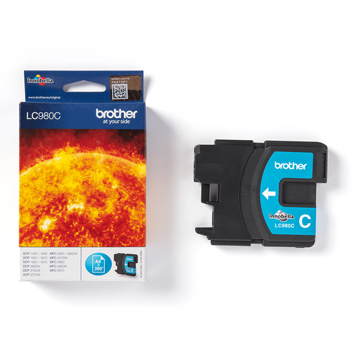 Brother LC980C inktcartridge 1 stuk(s) Origineel Cyaan