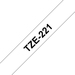 Brother TZE-221 labelprinter-tape Zwart op wit