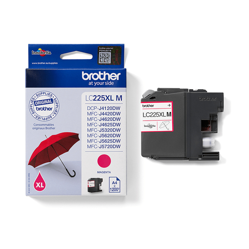 Brother LC225XLM inktcartridge 1 stuk(s) Origineel Magenta