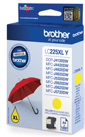 Brother LC-225XLY inktcartridge 1 stuk(s) Origineel Hoog (XL) rendement Geel