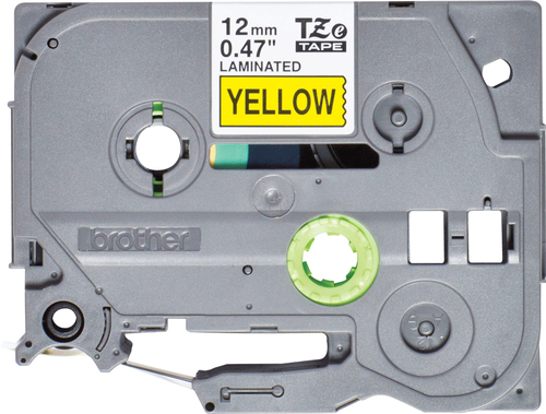 Brother TZE631S labelprinter-tape Zwart op geel TZe