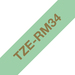 Brother TZE-RM34 labelprinter-tape Goud op muntkleur