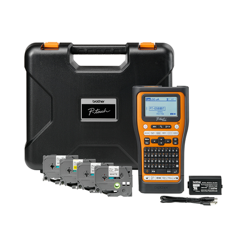 Brother PT-E560BTSP labelprinter Thermo transfer 180 x 180 DPI 30 mm/sec Bedraad en draadloos HSE/TZe Bluetooth QWERTY