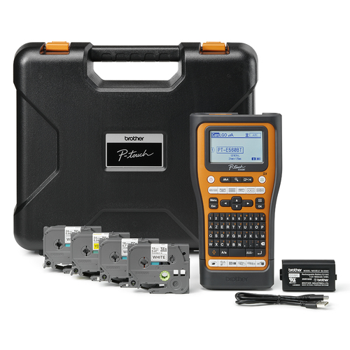 Brother PT-E560BTSP labelprinter Thermo transfer 180 x 180 DPI 30 mm/sec Bedraad en draadloos HSE/TZe Bluetooth QWERTY