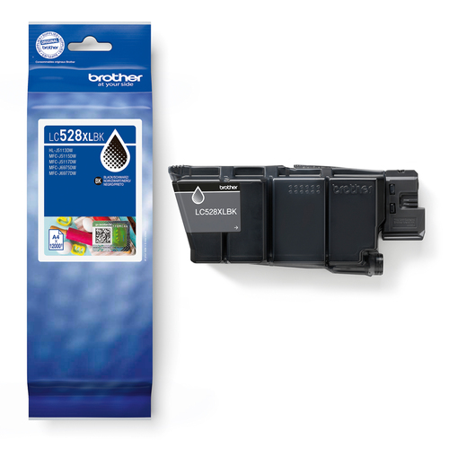 Brother LC528XLBK inktcartridge 1 stuk(s) Origineel Ultrahoog rendement Zwart