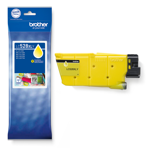 Brother LC528XLY Yellow Ink Cartridge inktcartridge 1 stuk(s) Origineel Ultrahoog rendement Geel