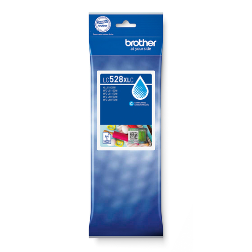 Brother LC528XLC inktcartridge 1 stuk(s) Origineel Ultrahoog rendement Cyaan