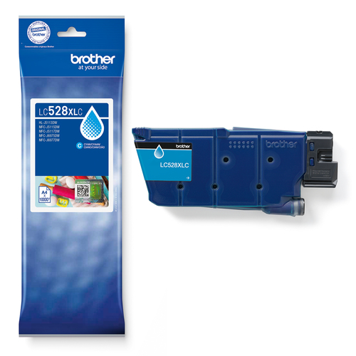 Brother LC528XLC inktcartridge 1 stuk(s) Origineel Ultrahoog rendement Cyaan