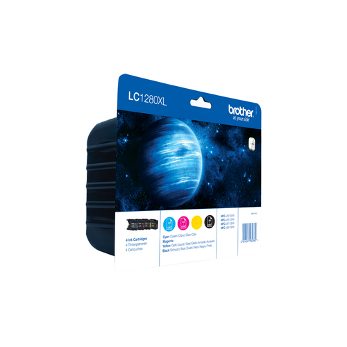 Brother LC1280XLVALBP inktcartridge 4 stuk(s) Origineel Zwart, Cyaan, Magenta, Geel