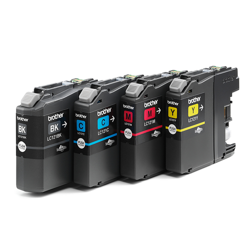 Brother LC121VALBP inktcartridge 4 stuk(s) Origineel Zwart, Cyaan, Magenta, Geel