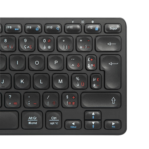 Targus AKB862FR toetsenbord Universeel Bluetooth AZERTY Frans Zwart