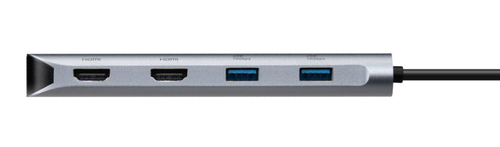 Targus DOCK427GL laptop dock & poortreplicator Bedraad USB 3.2 Gen 2 (3.1 Gen 2) Type-C Grijs