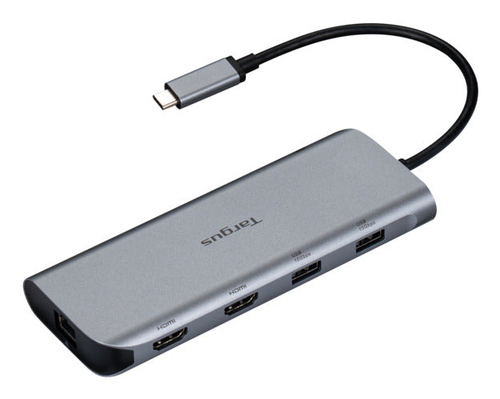 Targus DOCK427GL laptop dock & poortreplicator Bedraad USB 3.2 Gen 2 (3.1 Gen 2) Type-C Grijs
