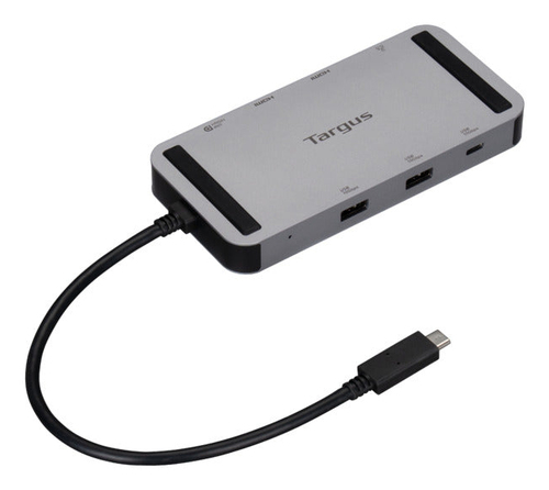 Targus DOCK429GL laptop dock & poortreplicator Bedraad USB4 Zilver