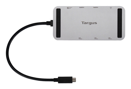 Targus DOCK429GL laptop dock & poortreplicator Bedraad USB4 Zilver