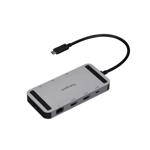 Targus DOCK429GL laptop dock & poortreplicator Bedraad USB4 Zilver