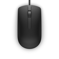 DELL MS116 muis Kantoor Ambidextrous USB Type-A Optisch 1000 DPI