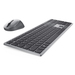 DELL KM7321W toetsenbord Inclusief muis Kantoor RF-draadloos + Bluetooth AZERTY Belgisch Grijs, Titanium