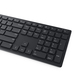DELL KM5221W toetsenbord Inclusief muis Kantoor RF Draadloos AZERTY Belgisch Zwart