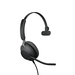 Jabra Evolve2 40 SE Headset Bedraad Hoofdband Oproepen/muziek USB Type-C Zwart