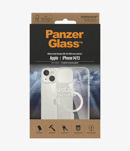 PanzerGlass HardCase MagSafe Transparent mobiele telefoon behuizingen 15,5 cm (6.1") Hoes Transparant
