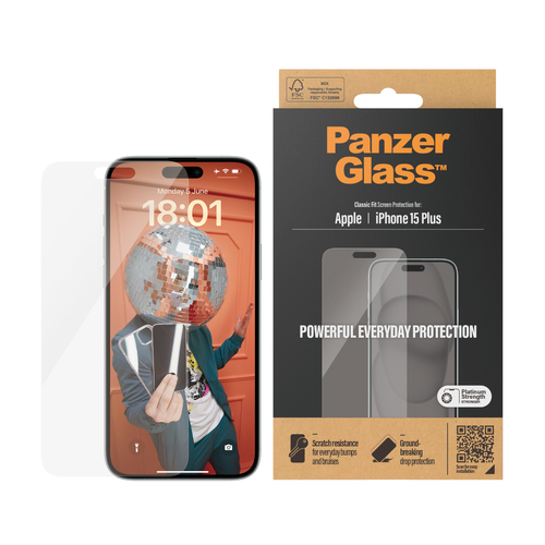 PanzerGlass Classic Fit Doorzichtige schermbeschermer Apple 1 stuk(s)