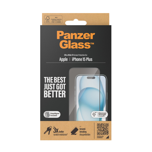 PanzerGlass Ultra Wide Fit Doorzichtige schermbeschermer Apple 1 stuk(s)