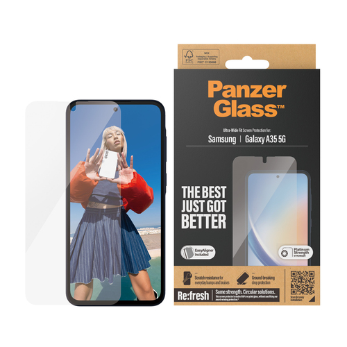 PanzerGlass Re Fresh Samsung New A34 5G UWF Doorzichtige schermbeschermer 1 stuk(s)