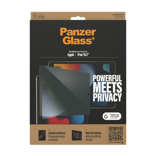 PanzerGlass ® Privacy Screen Protector iPad 10.2″ (2019, 2020-2021) Doorzichtige schermbeschermer Apple 1 stuk(s)