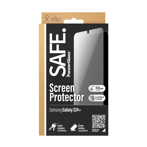 PanzerGlass SAFE. by ® Screen Protector Samsung Galaxy S24+ | Ultra-Wide Fit w. EasyAligner Doorzichtige schermbeschermer 1 stuk(s)