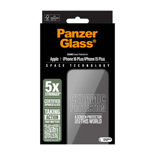 PanzerGlass PG Ceramic Scrn iPhone 16 6.7Inch UWF