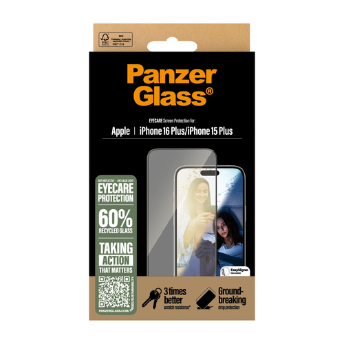 PanzerGlass PG EyeCare Scrn iPhone 16 6.7Inch UWF