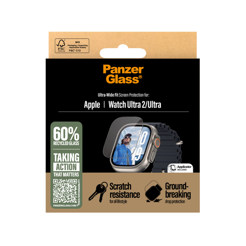 PanzerGlass 3712 slimme draagbare accessoire Schermbeschermer Transparant Polyethyleentereftalaat (PET)