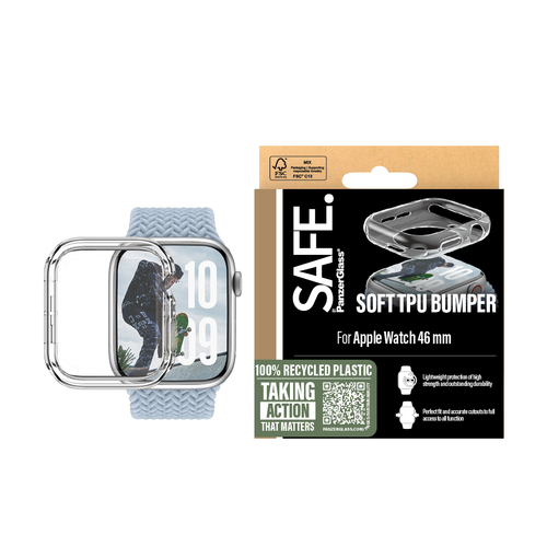 PanzerGlass SAFE by PG Scrn TPU Bump TP Watch 45mm Transparant
