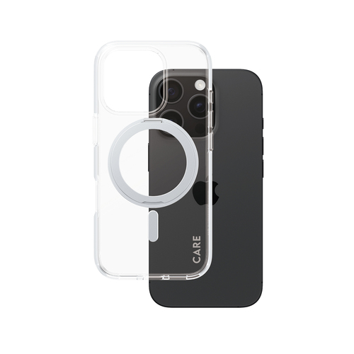 PanzerGlass CARE by PG SLV Kick/MagS iPhone16P 6.3 mobiele telefoon behuizingen Hoes Transparant