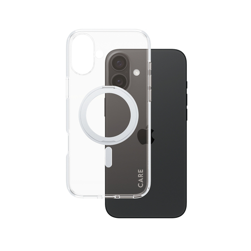 PanzerGlass CARE by PG SLV Kick/MagS iPhone16 6.7 mobiele telefoon behuizingen Hoes Transparant