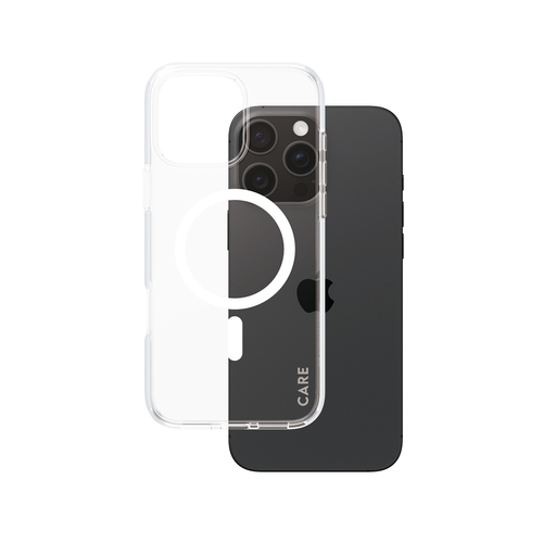 PanzerGlass CARE by PG White MagS iPhone16 6.9 Pro mobiele telefoon behuizingen Hoes Transparant