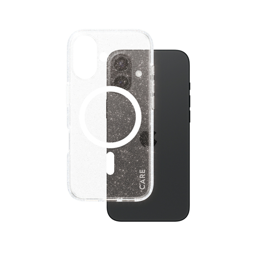 PanzerGlass CARE by PG White MagS iPhone16 6.1 mobiele telefoon behuizingen Hoes Transparant