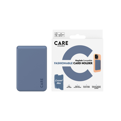 PanzerGlass PG CARE Cardholder Blue iPhone mobiele telefoon behuizingen Hoes Transparant