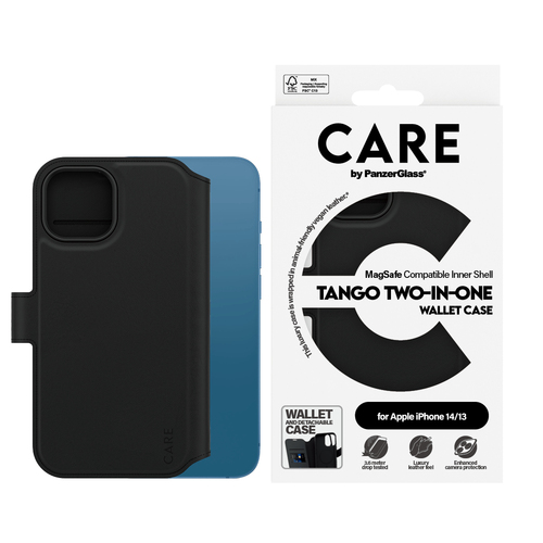 PanzerGlass CARE by Feature Case 2-in1 MagSafe iPhone 14 mobiele telefoon behuizingen Hoes Transparant
