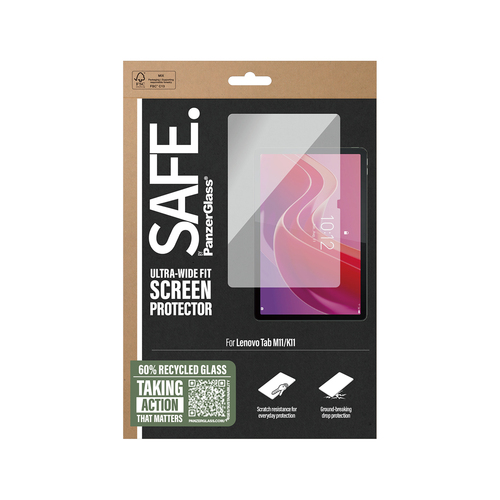 PanzerGlass SAFE. by ® Screen Protector Lenovo Tab M11 | K11 | Ultra-Wide Fit Doorzichtige schermbeschermer 1 stuk(s)