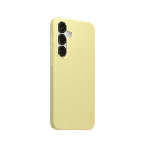 PanzerGlass CARE™ by ® Case Chardonnay w. Qi Compatible Samsung Galaxy S25+ mobiele telefoon behuizingen Hoes Geel