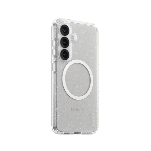 PanzerGlass CARE™ by ® Star Lit Case w. White Qi Compatible Samsung Galaxy S25 mobiele telefoon behuizingen Hoes Transparant