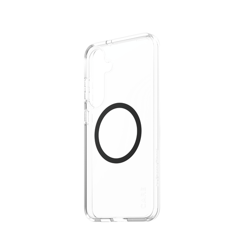 PanzerGlass CARE™ by ® Urban Combat Case Transparent w. Black Qi Compatible Samsung Galaxy S25+ mobiele telefoon behuizingen Hoes Transparant