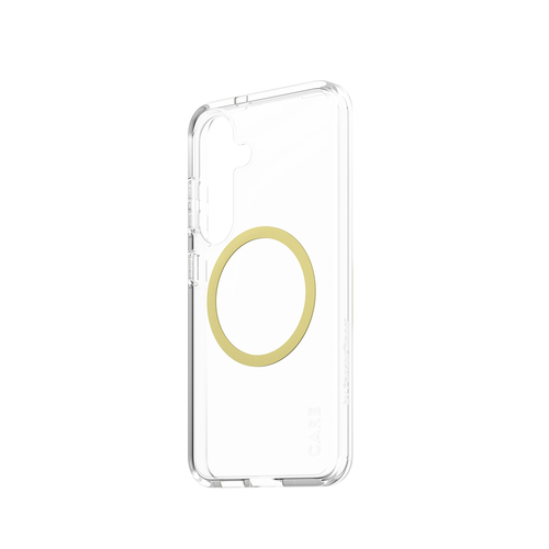 PanzerGlass CARE™ by ® Urban Combat Case Transparent w. Chardonnay Qi Compatible Samsung Galaxy S25 mobiele telefoon behuizingen Hoes Transparant