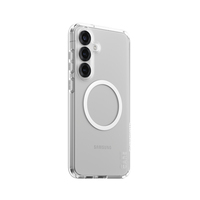 PanzerGlass CARE by ® Flagship Case Transparent Urban Combat w. White Qi Compatible Samsung Galaxy S25+ mobiele telefoon behuizingen Hoes Transparant