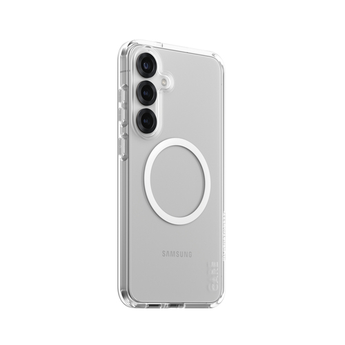 PanzerGlass CARE by ® Flagship Case Transparent Urban Combat w. White Qi Compatible Samsung Galaxy S25+ mobiele telefoon behuizingen Hoes Transparant