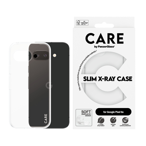 PanzerGlass CARE™ by ® X-Ray Case Google Pixel 9a mobiele telefoon behuizingen Hoes Transparant