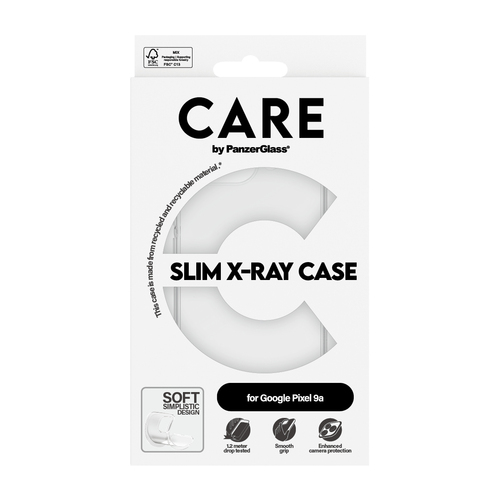 PanzerGlass CARE™ by ® X-Ray Case Google Pixel 9a mobiele telefoon behuizingen Hoes Transparant